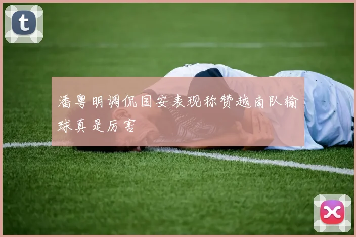 潘粤明调侃国安表现称赞越南队输球真是厉害